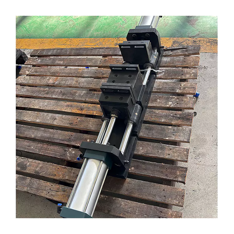 Menghină plată pneumatică dublă, deschisă